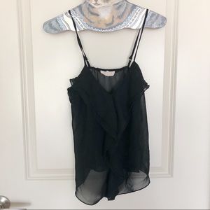 Sheer forever 21 black Cami top
